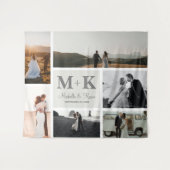 Tenture 6 Photo Mariage Collage Nouveaux Mariés (Devant (Horizontal))