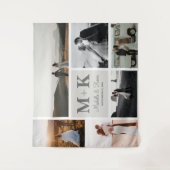 Tenture 6 Photo Mariage Collage Nouveaux mariés (Devant)