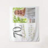 Tenture 70 ans et Fabuleux Fond pour photo d'anniversaire (Devant)