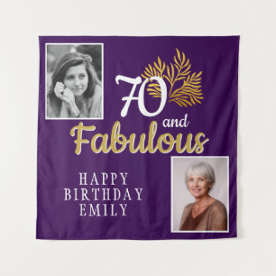 Tenture 70 et Fabulous Gold Foliage 2 Photo Anniversaire
