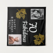 Tenture 70 et Fabulous Gold Foliage 2 Photo Anniversaire (Devant (Horizontal))