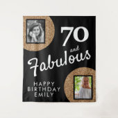 Tenture 70 et Fabulous Gold Parties scintillant 2 Photo 70 (Devant)