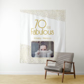 Tenture 70 et Fabulous Gold Parties scintillant 70e annive (En situation)