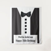 Tenture 70e anniversaire 🎉 élégant Tuxedo (Devant)