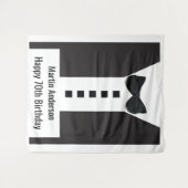 Tenture 70e Anniversaire 🎉 Smoking Élégant (Devant (Horizontal))