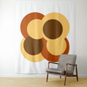 Tenture 70s Abstract Geometric Circular Shapes (En situation)