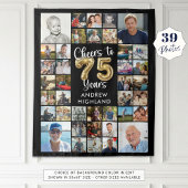 Tenture 75e anniversaire 39 photo Collage de photos encour