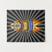 Tenture 75e Ranger Régiment "Rangers Lead the Way" (Devant (Horizontal))