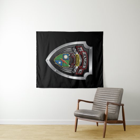 Tenture 75e Ranger Regiment STB (En situation (horizontale))