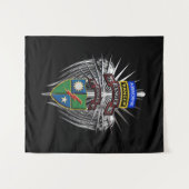 Tenture 75e régiment de rangers 1er bataillon (1er Bat) (Devant (Horizontal))