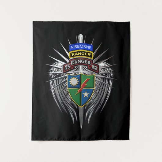 Tenture 75e régiment de rangers « Les rangers mènent la vo (Devant)