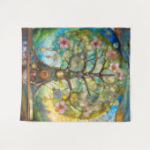 Tenture 7 Chakra Fleurissant Arbre De Vie (Devant (Horizontal))