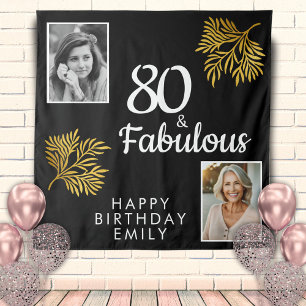 Tenture 80 et Fabulous Gold Foliage 2 Photo 80e anniversai