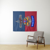 Tenture 82e division aéroportée Couleurs Silver Chute (En situation (horizontale))