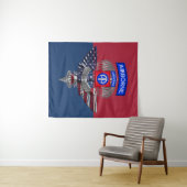 Tenture 82e division aéroportée Fière vétéran (En situation (horizontale))