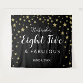 Tenture 85 & Fabuleux anniversaire Photo Booth fond (Devant (Horizontal))