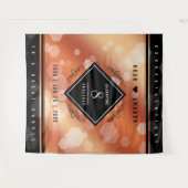 Tenture 8e anniversaire de mariage en bronze élégant (Devant (Horizontal))