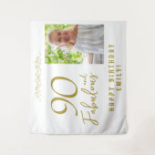 Tenture 90 et fabuleux 90e anniversaire fond photo (Devant)