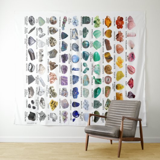 Tenture 90 Rainbow Rocks Crystal Collection Mur pendage (En situation (horizontale))