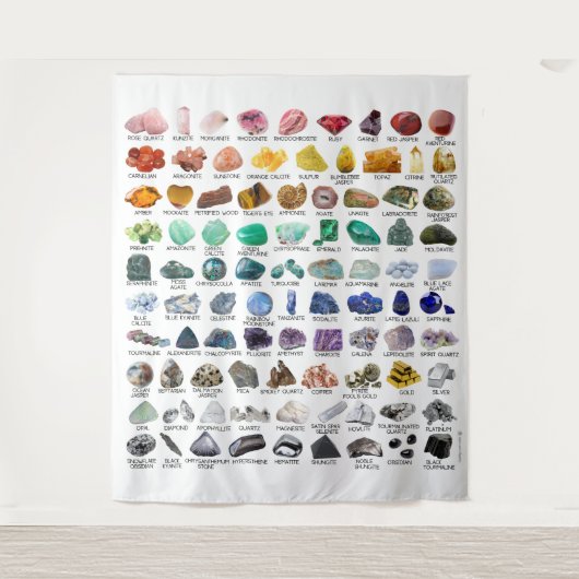 Tenture 90 Rainbow Rocks Crystal Collection Mur pendage (Devant)