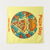 Tenture 9 février - Pizza Day (Devant (Horizontal))