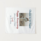 Tenture À 10 ans de mariage joyeux anniversaire ajouter un (Devant (Horizontal))