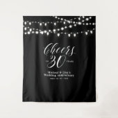 Tenture À 30 ans Black & White 30e Anniversaire (Devant)