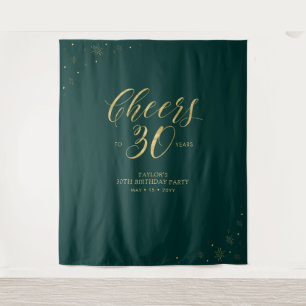 Tenture À 30 ans, félicitations Fête d'anniversaire Or e