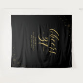 Tenture À 31 ans | Soirée d'anniversaire Or et Noir (Devant (Horizontal))