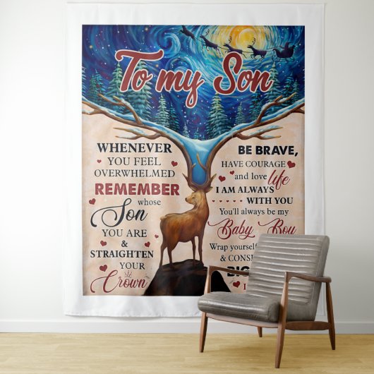 Tenture À chaque fois que vous vous sentez écrasé Deer Mam (En situation)