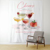 Tenture À | Cocktails Fête des mariées Backdrops (En situation)