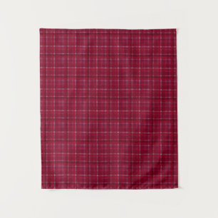 Tenture À damiers rouge Tartan