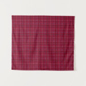 Tenture À damiers rouge Tartan (Devant (Horizontal))