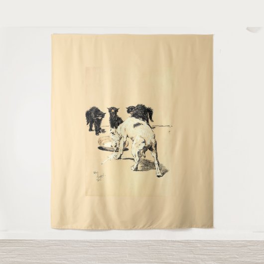 Tenture A Dog Day Pl 03 (1902) Cecil Charles Tapestry (Devant)