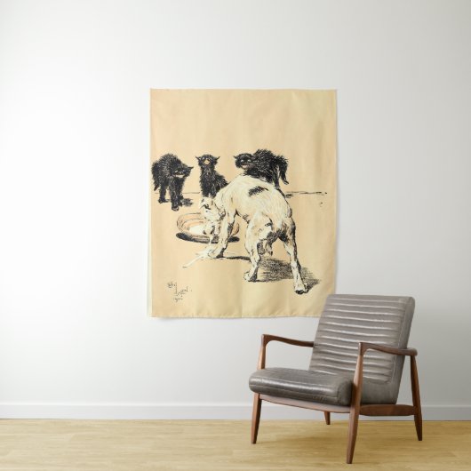 Tenture A Dog Day Pl 03 (1902) Cecil Charles Windsor (En situation)