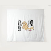 Tenture A Good Day Starts With Coffee & Giraffe Gift Funny (Devant (Horizontal))