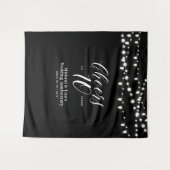 Tenture À la 10e année d'anniversaire Noir & Blanc (Devant (Horizontal))