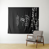 Tenture À la 10e année d'anniversaire Noir & Blanc (En situation (horizontale))