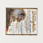 Tenture À Ma Fille, Don D'Anniversaire Fille Fille Fille F (Devant (Horizontal))