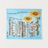 Tenture À ma fille | Lettre spéciale à ma fille (Devant (Horizontal))