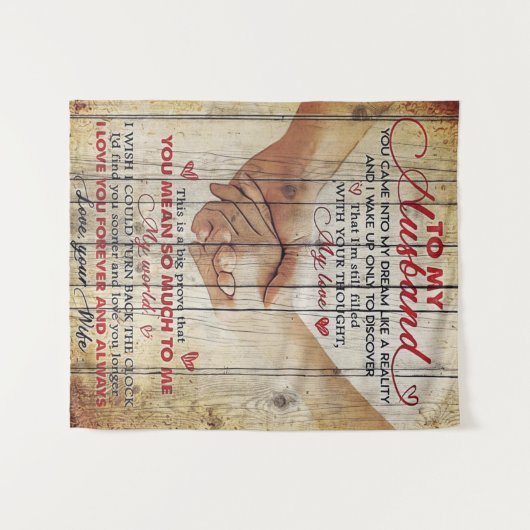 Tenture À mon mari présent | Nouveau Décor | (Devant (Horizontal))