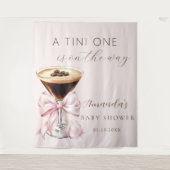 Tenture A tini One Espresso Martini Baby Shower Backdrop (Devant)