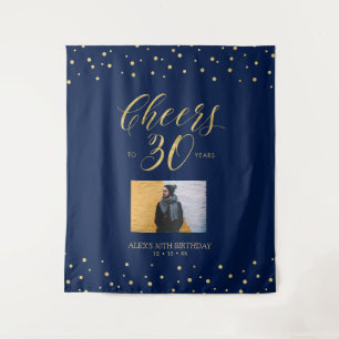 Tenture À votre santé   Photo de fête d'anniversaire des 3