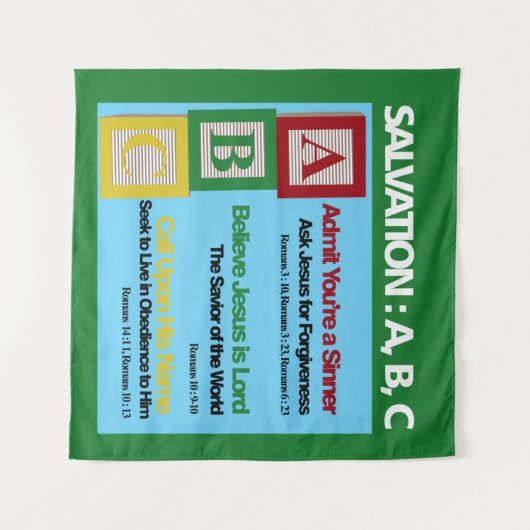 Tenture ABC du salut (Devant (Horizontal))