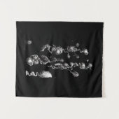 Tenture Aberrations organiques flottantes (Devant (Horizontal))