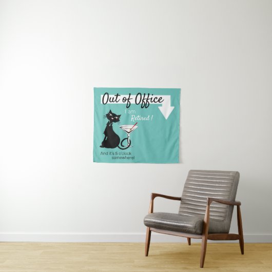 Tenture Absent du bureau - Fond / Panneau (En situation (horizontale))