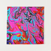 Tenture  Abstract Art, Background, Hand Painting, Fluid Ar (Devant (Horizontal))