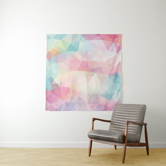 Tenture abstract background consisting of trianglesbackgro (En situation (horizontale))