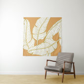 Tenture Abstract elegance pattern with floral illustration (En situation)