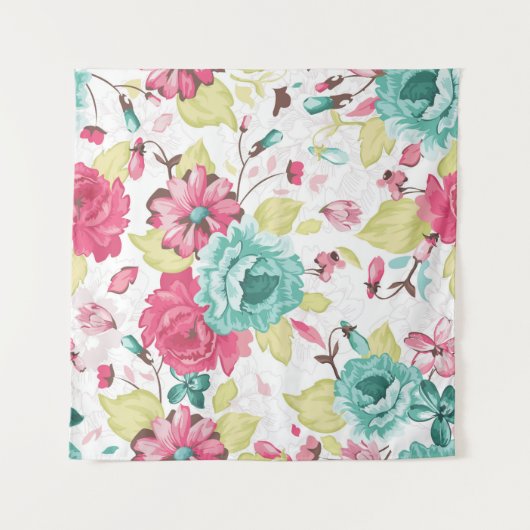 Tenture Abstract Elegance Seamless pattern with floral bac (Devant)